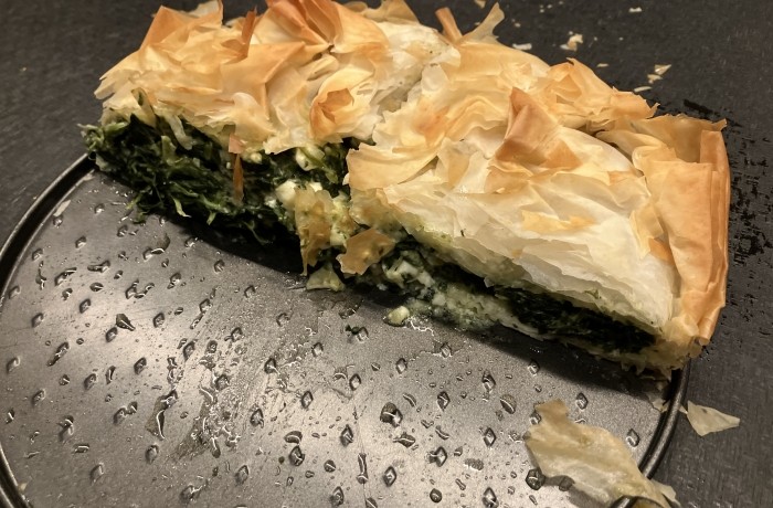 Tourte feuilletée aux épinards