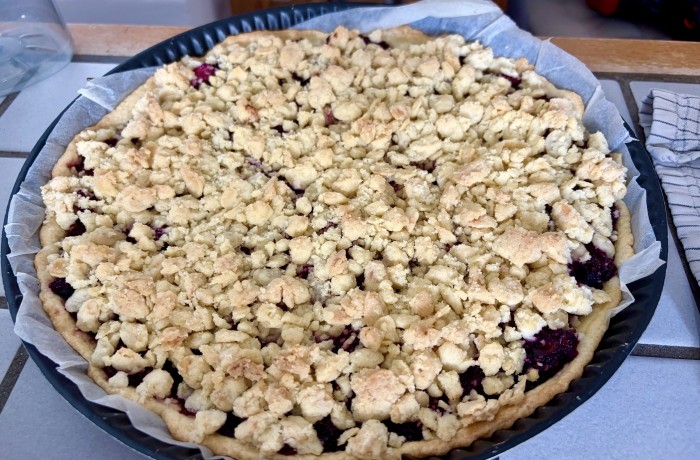 Crumble aux fruits rouges