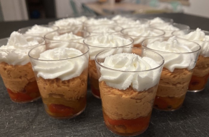 Verrines Chorizo Poivrons