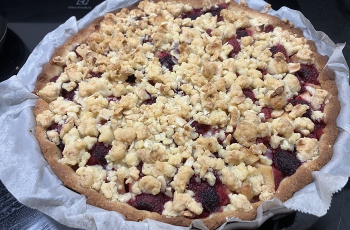 Crumble aux fruits rouges