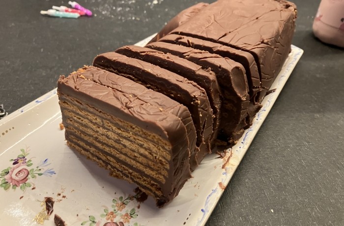 Gâteau chocolat spéculos et sauce carambar