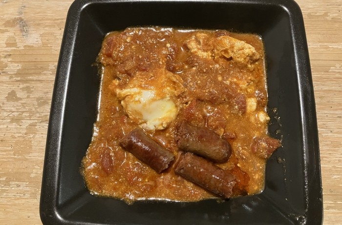 Chakchouka au chèvre frais